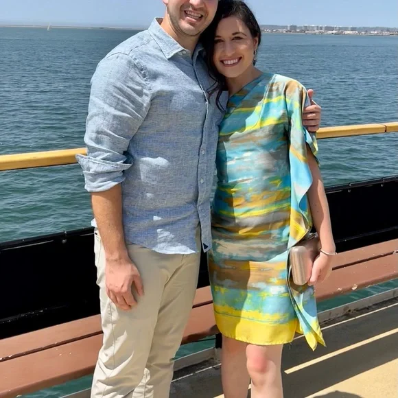 Calvin Klein One-Shoulder Asymmetrical Dress, Size 2 - Picture 2 of 7